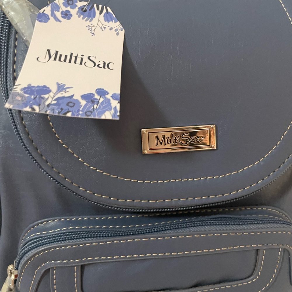 MultiSac Women's Blue Backpack - Picture 8 of 13